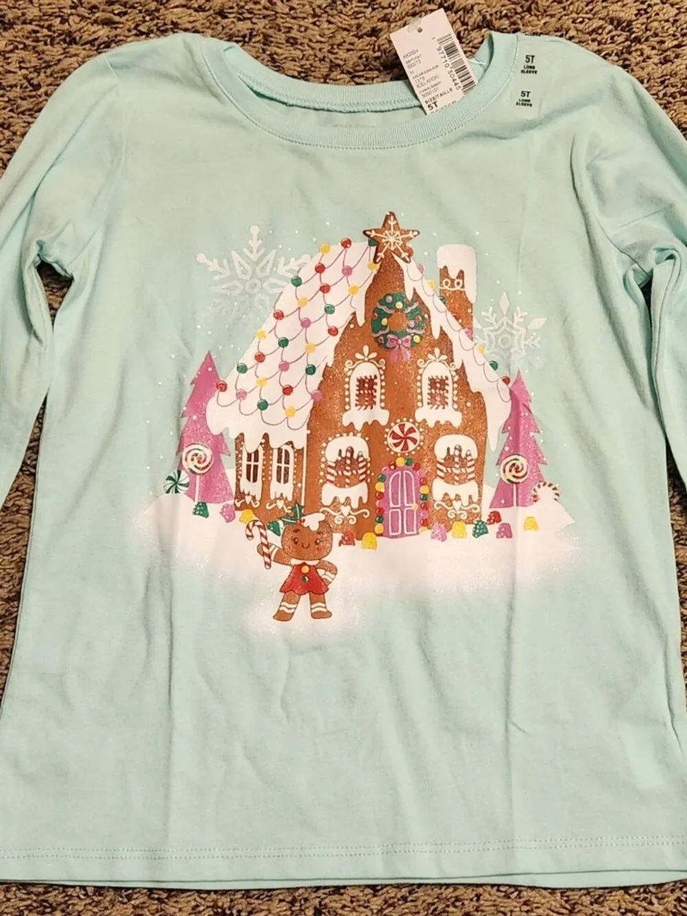 NWT Children's Place Christmas Tee Bundle 5T (4 Shirts) Girls Holiday